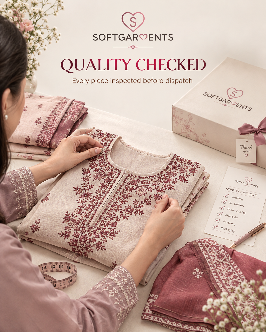 Softgarments — premium women's clothing studio in Pakistan